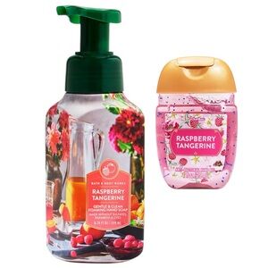 Bath & Body Works Raspberry Tangerine Gentle Clean Foaming Hand Soap + PocketBac